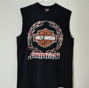 Harley Davison sleeveless Jamaican T-shirt